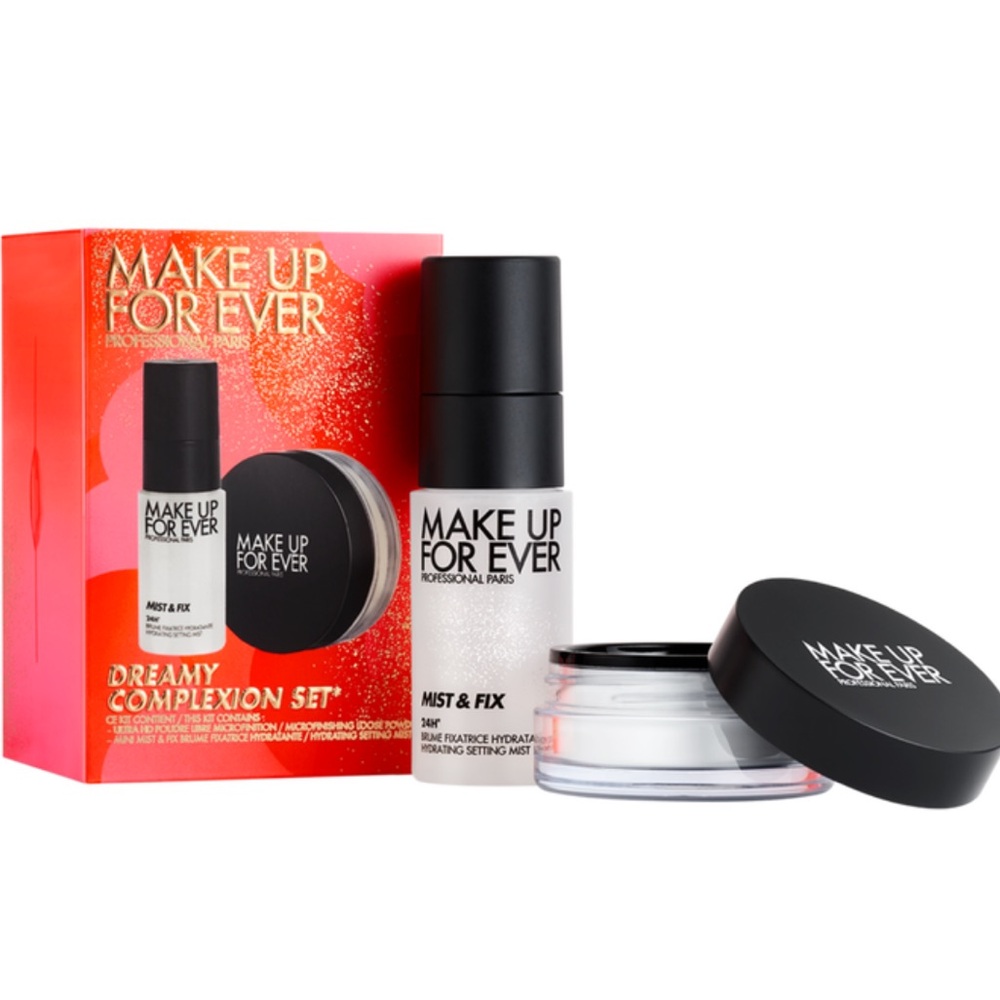 Makeup Forever Dreamy Complexion Set - Powder + Setting Spray Duo NWT